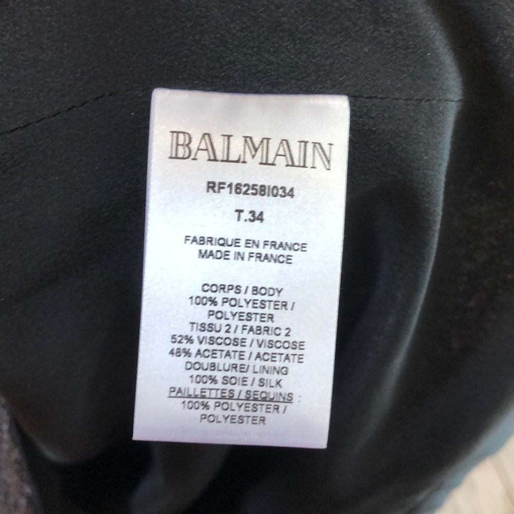 NWT-BALMAIN sequin dress - Picture 10 of 16